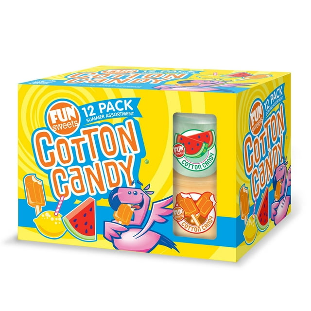 Fun Sweets Summer Cotton Candy Variety Pack, 2 oz.,12 pk.