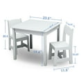 thumbnail image 3 of Delta Children MySize Kids' Wood Table and Chair Set - 2 Chairs, Assorted Colors, 3 of 8