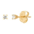 thumbnail image 2 of Micro Mini Diamond Stud Earrings in 14K Gold, 2 of 4