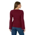 thumbnail image 3 of Edited by Hunter McGrady Women's Pearl Trim Sweater, 3 of 11