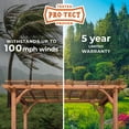 thumbnail image 7 of Backyard Discovery 12' x 10' Cedar Pergola, Choose Installation, 7 of 10