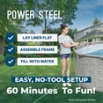 thumbnail image 4 of Bestway Power Steel 22’L x 12’W x 52’’H Above Ground Pool Set, 4 of 15