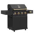 thumbnail image 2 of Gordon Ramsay Collections THOR Kitchen Outdoor Black 4-Burner Gas Grill w/ Cover, 2 of 13