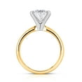 thumbnail image 3 of Lab Created Oval Cut Diamond Solitaire Ring in 18K Gold, 3 of 7