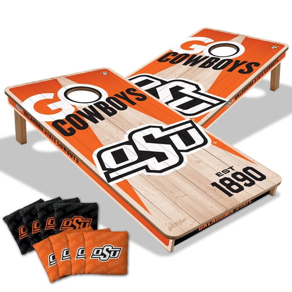 YouTheFan Oklahoma State Cowboys 2'x4' Cornhole Board Set