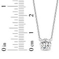 thumbnail image 6 of Round Cut Diamond Solitaire Necklace in 18K Gold, 6 of 7