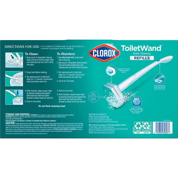 Clorox ToiletWand Toilet Cleaning Kit, Rainforest Rush, 1