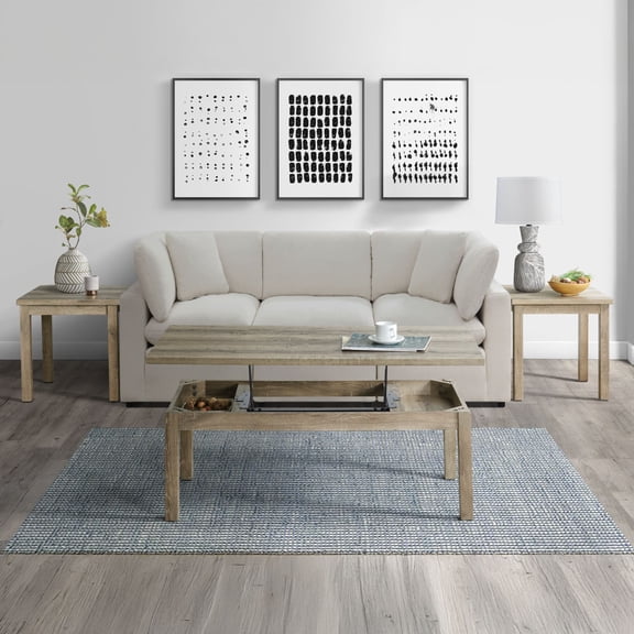 Society Den Turner 3pc Occasional Table Set with Lift Top