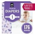 thumbnail interactive-video image 1 of Member's Mark Premium Baby Diapers, Sizes Newborn - 7, 1 of 10