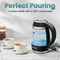 thumbnail image 6 of Chefman Fast-Boil 1.8L Electric Kettle, 1500W with Removable Tea Infuser, 6 of 7