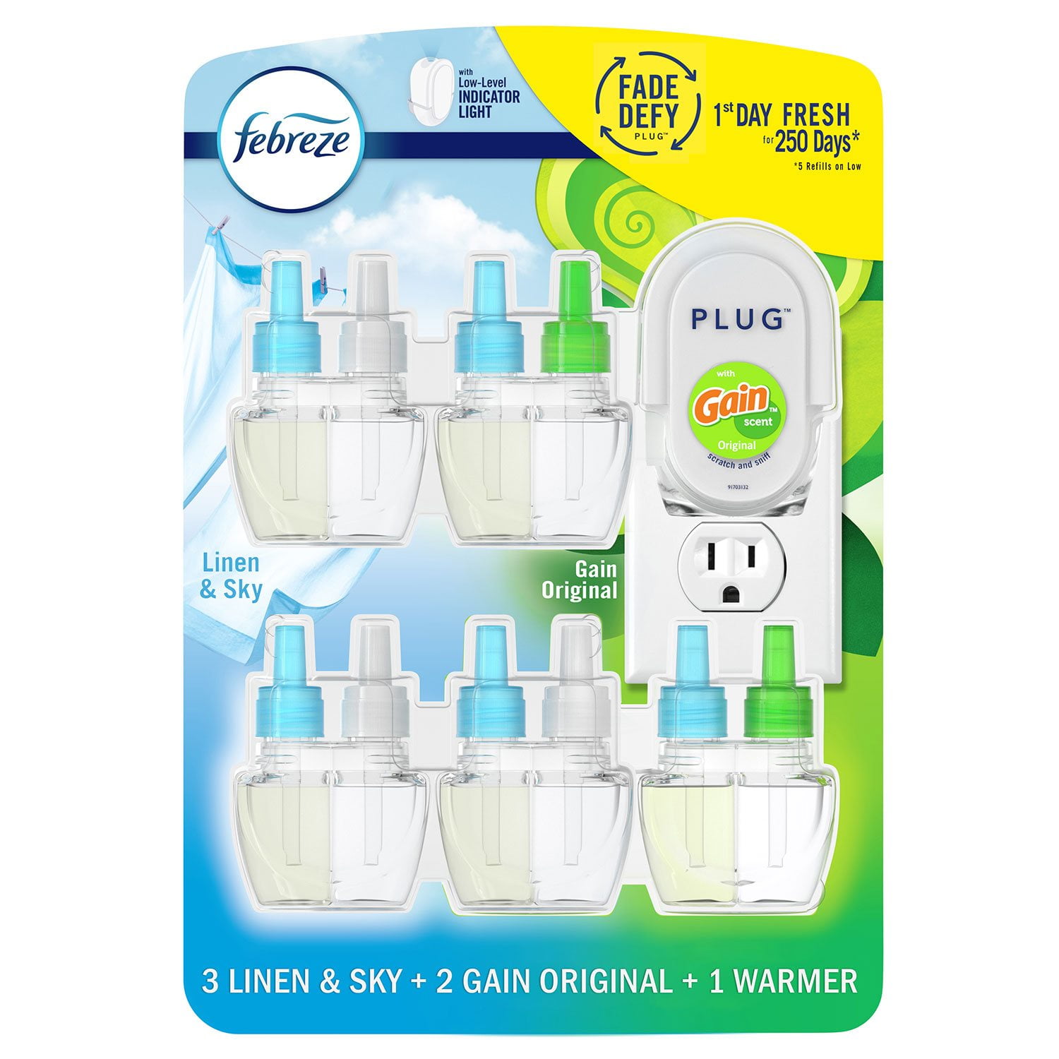 Febreze Fade Defy Plug Air Freshener Scented Oil Refill