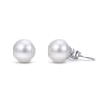 thumbnail image 1 of White Cultured Freshwater Pearl Stud Earrings, 1 of 3