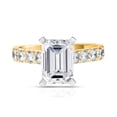 thumbnail image 1 of Lab Created Emerald Cut Diamond Ring in 18K Gold, 1 of 5