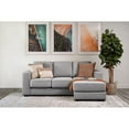 thumbnail image 6 of Elliot Stain-Resistant Fabric Reversible Sofa Chaise Sectional, Assorted Colors, 6 of 14