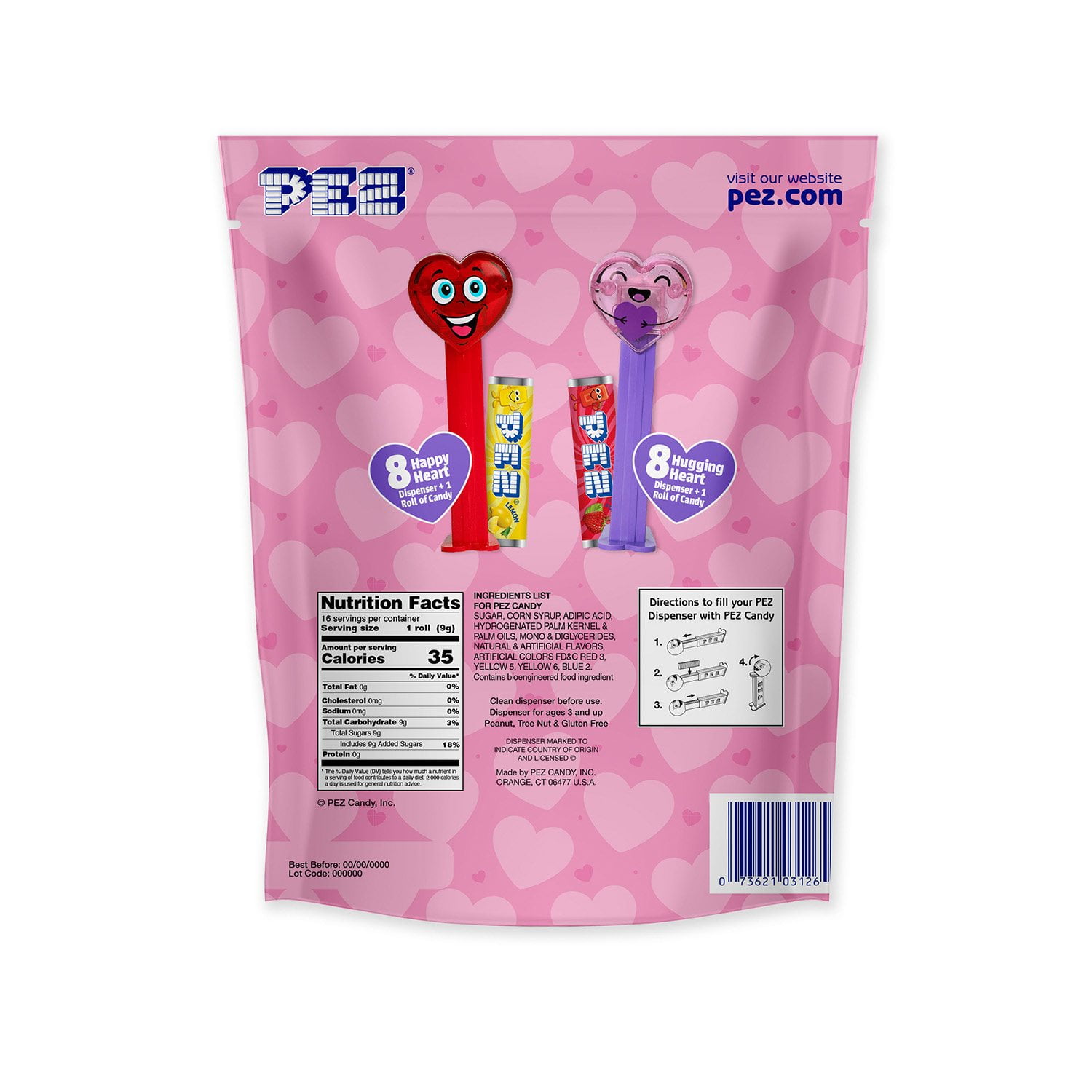 PEZ Valentines Party Pack Candy and Dispensers, 16 ct. - Samsclub.com
