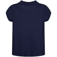 thumbnail image 2 of Nautica Girls Uniform Short Sleeve Interlock Polo, 2 of 5