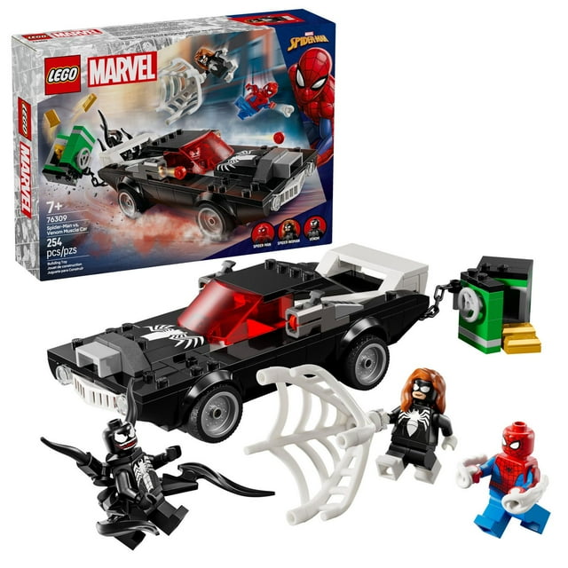 LEGO Marvel Spider-Man vs. Venom Muscle Car Building Toy, 254 pc.