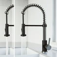 thumbnail image 3 of VIGO Edison Pull-Down Spray Kitchen Faucet (Stainless Steel/Matte Black), 3 of 13