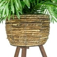 thumbnail image 4 of Faux 30" Phoenix Palm in Handwoven Tripod Stand Basket, 4 of 6