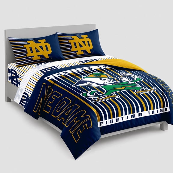 Logo Brands Notre Dame Fighting Irish Bed-In-A-Bag Set