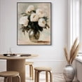 thumbnail image 3 of Cream Roses Vase Floral Canvas Print by Oliver Gal Prints, 3 of 4