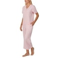 thumbnail image 2 of Character Ladies 2-Piece Short Sleeve Henley and Crop Pant PJ Set, 2 of 7