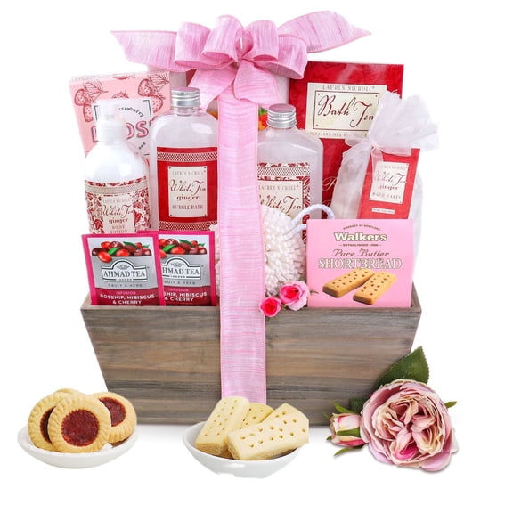 Beyond the Bow Gifts White Tea & Warm Ginger Relaxation Gift Basket