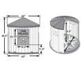 thumbnail image 2 of ASL Solutions Insulated Colossal Round Barn Premium Palace Dog House, Choose Color, 2 of 10