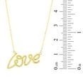 thumbnail image 5 of Script Love Pendant Necklace in 14K Gold, 5 of 6