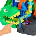 thumbnail image 4 of Hot Wheels City Ultimate T-Rex Garage with 2 Toy Cars & Storage for 50+, 4 of 6