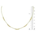 thumbnail image 6 of Round & Square Bead Station Necklace in 14K Gold, 6 of 6