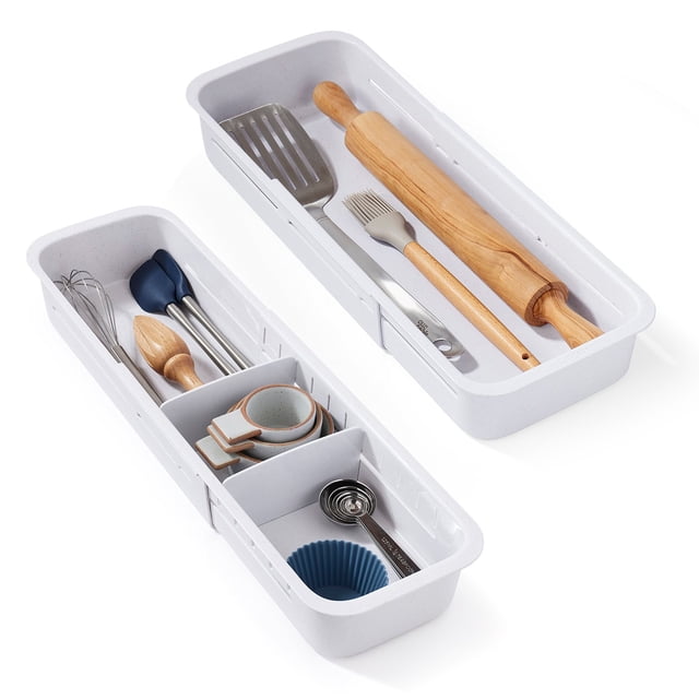 YouCopia DrawerFit Sliding Drawer Organizer 2-Piece Set