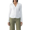thumbnail image 1 of Social Standard by Sanctuary Women's Ruched Button-Up Top, 1 of 6