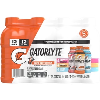 Gatorlyte Rapid Rehydration Electrolyte Drink Variety Pack, 12 fl oz., 12 pk.