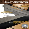 thumbnail image 5 of Barrington Billiards 11' Aurora Outdoor Shuffleboard Table With All-Weather Playfield & 8-Puck Set, 5 of 8