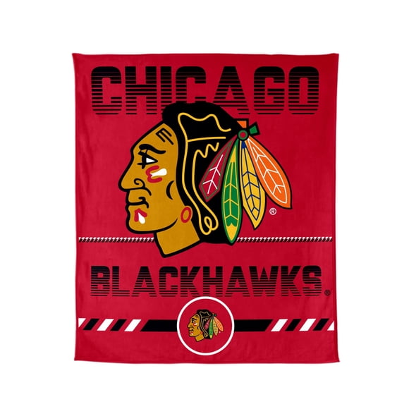 Logo Brands Chicago Blackhawks 60"x70" Super Plush Blanket