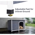 thumbnail image 6 of Outdoor wooden dog house, Large 45" L x 29" W x 33" H, Gray, 6 of 6