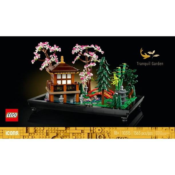 LEGO Icons Tranquil Garden 10315 Building Set, 1363 pcs
