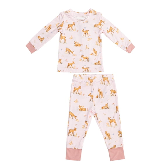 Angel Dear Baby Girls Long Sleeve Loungewear Set