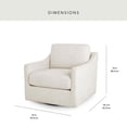 thumbnail image 2 of Member’s Mark Fabric Swivel Accent Chair, 2 of 7