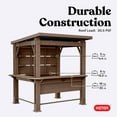 thumbnail image 7 of Keter 7.5' x 6.5' Signature Collection Resin Outdoor Bar Gazebo, Pine, 7 of 16