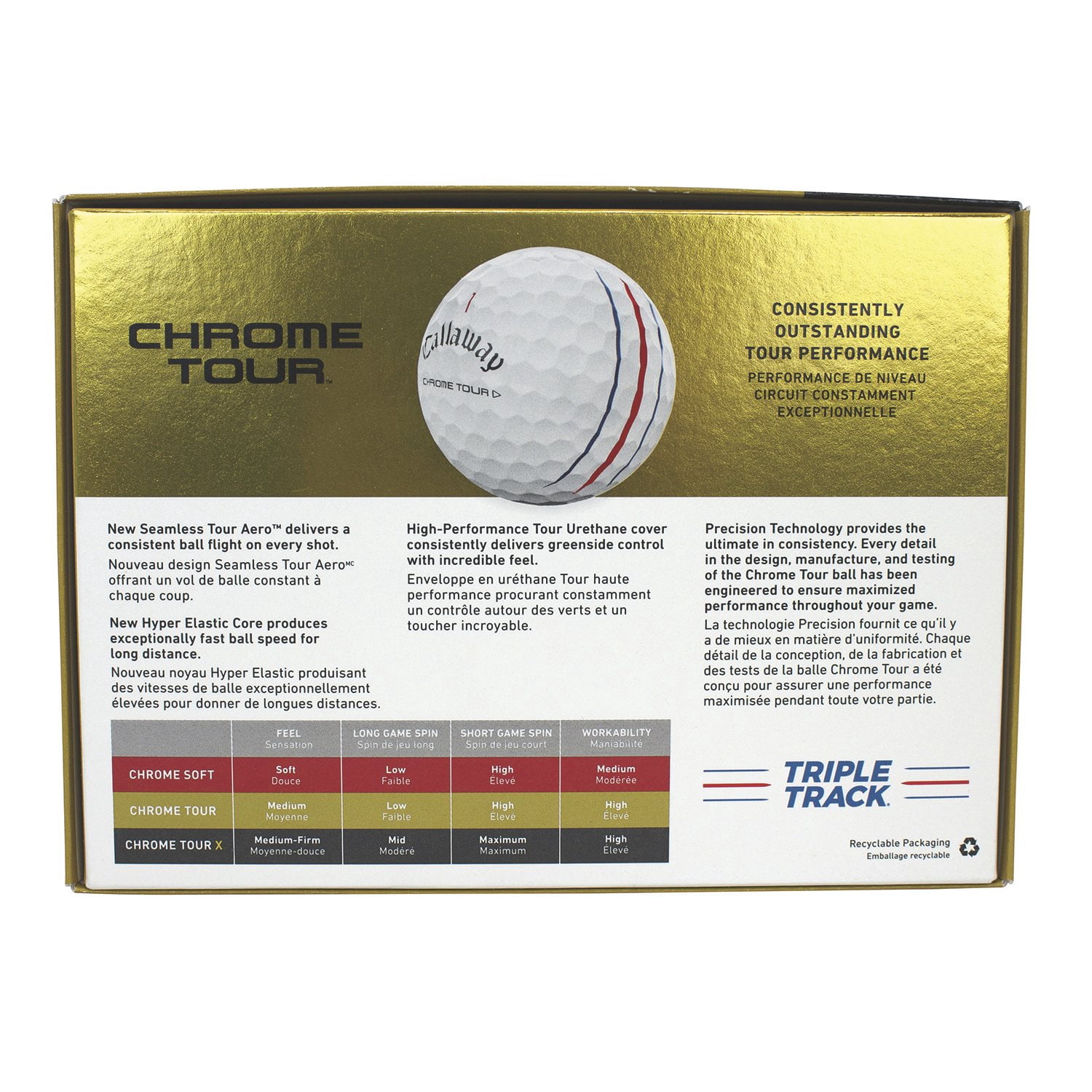 Callaway Chrome Tour Triple Track Golf Balls, 12-Pack - Samsclub.com