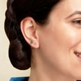 thumbnail image 4 of Micro Mini Diamond Stud Earrings in 14K Gold, 4 of 4