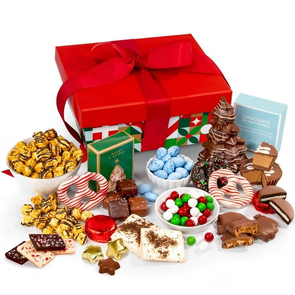 A Gift Inside Holiday Handmade Chocolate Bliss Gift Basket