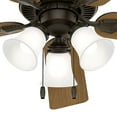 thumbnail image 5 of Hunter 52 inch Swanson Matte Black Ceiling Fan with LED Light Kit and Pull Chain, 5 of 10
