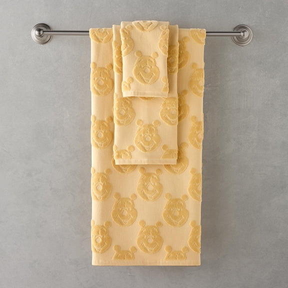 Licensed 3-Piece Sculpted Debossed Bath Towel Set