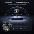 thumbnail image 3 of Soundcore Nebula X1 Pro Mobile Theater Station w/ 3,500 ANSI LM 4K Triple Laser Projection, Liquid Cooling, Detachable Speakers, Dolby Atmos 7.1.4 Spatial Surround Sound, Telescopic Handle, 2 Mics, 3 of 8