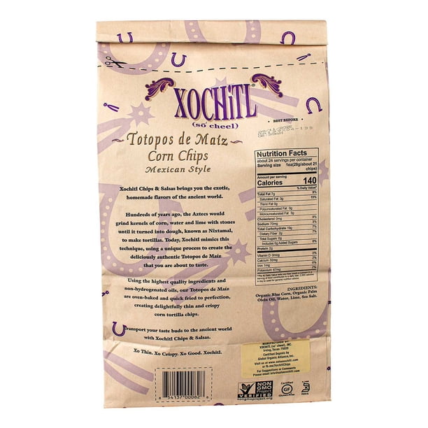 Xochitl Organic Blue Corn Tortilla Chips, 24 oz. - Samsclub.com