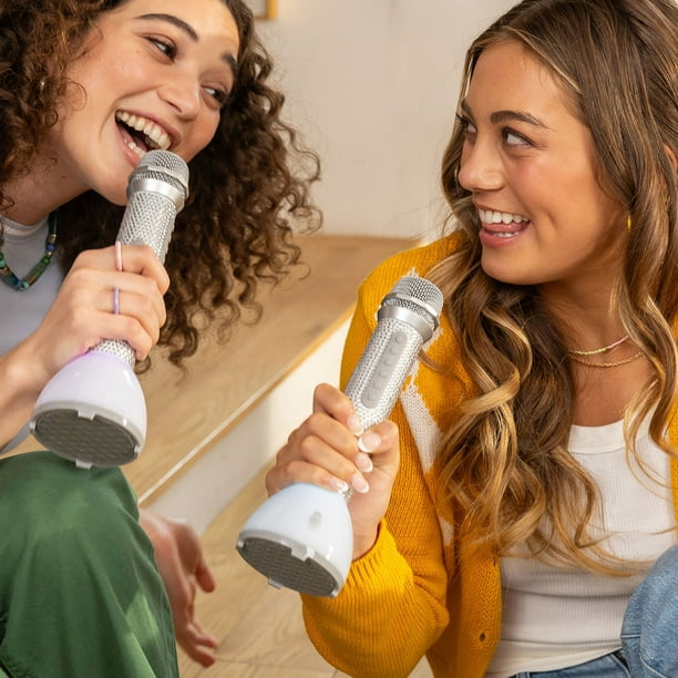 Singing Machine Bling Duets Wireless Walkie-Talkie Microphone, 2