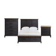 thumbnail image 1 of Society Den Johnshaven King Storage 3PC Bedroom Set in Espresso & Brown, 1 of 10